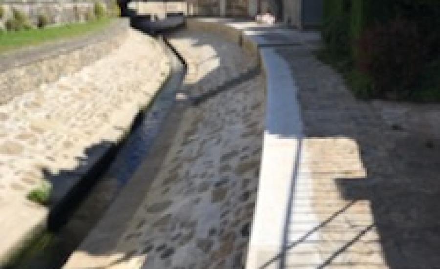 Canal oriental Yverdon - Murs et perrés
